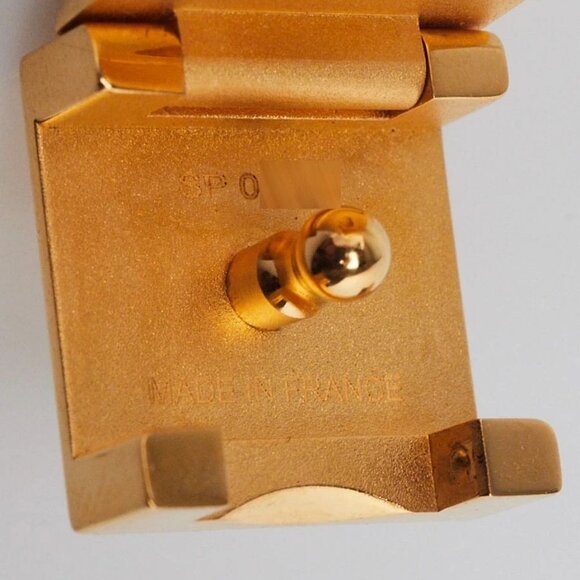 Hermes Yellow/Brown Swift Leather Medor Infini Double Tour Bracelet Size T2 - Picture 5 of 6